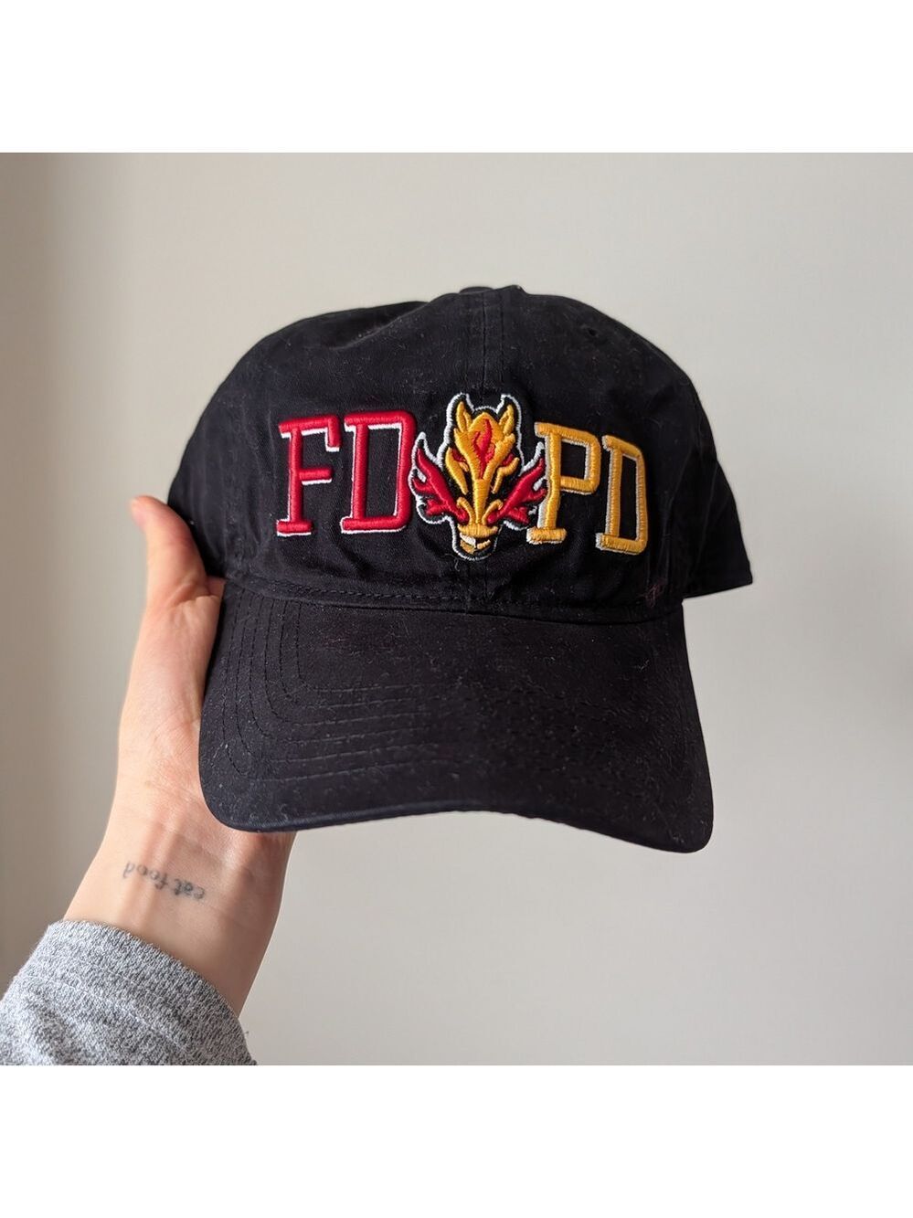 🩵4/$20 Women's Calgary flames Black Embroidered Baseball Cap‎